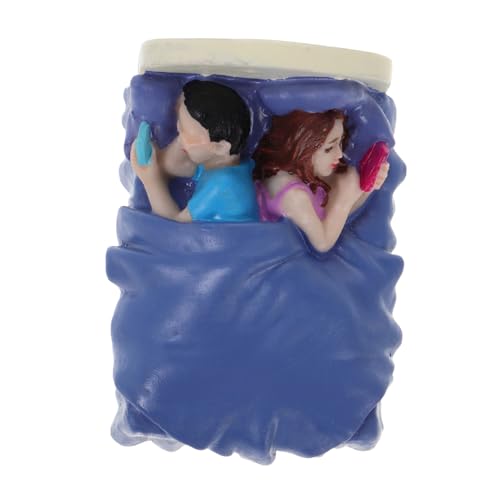 BESPORTBLE Paarfiguren Bett Mit Smartphone Tischdekoration Für Puppenhäuser Sandtisch Schlafzimmer Kreatives Für Kommunikation Und Fantasie BESPORTBLE Paarfiguren Bett Mit Smartphone Tischdekoration Für Puppenhäuser Sandtisch Schlafzimmer Kreatives Für Kommunikation Und Fantasie von BESPORTBLE
