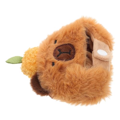 BESPORTBLE Plüsch Meerschweinchen Kopfbedeckung Kuscheliger Puppenhut für Puppen Weicher Tierhut zum Anziehen Cosplay Party Halloween Zubehör von BESPORTBLE