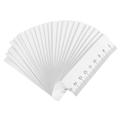 BESPORTBLE Professionelle Einweg-Papiermessbänder (100 Stück) – 1 Meter Hygienische Wundmaßbänder aus Papier – Für Handwerk von BESPORTBLE
