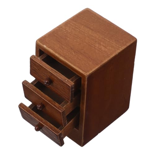 BESPORTBLE Puppenhaus Möbel Chestnut Holz Kommode Lernspielzeug Schlafzimmer Dekoration Robust BESPORTBLE Puppenhaus Möbel Chestnut Holz Kommode Lernspielzeug Schlafzimmer Dekoration Robust von BESPORTBLE