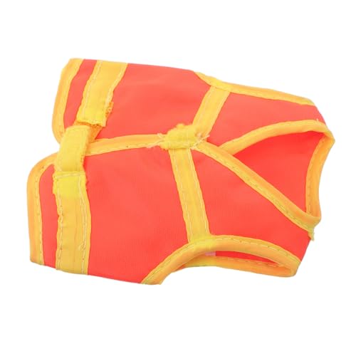 BESPORTBLE Reflektierende Weste für Bjd Puppen Actionfiguren Kleidung Sichtbarkeit Erhöhende Doll Vest Modisches Puppenzubehör für Flugzeugsicherheits Puppen Orange von BESPORTBLE
