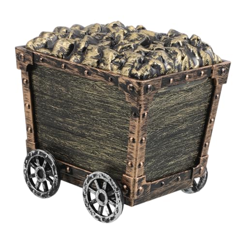 BESPORTBLE Schatztruhe Bergbauwagen Modell Bunte Schatzkiste für Manuelle Geschicklichkeit und Dekoration Vielseitig Einsetzbar von BESPORTBLE