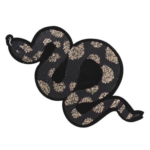 BESPORTBLE Schlangen Pailletten Applikation für Diy Reparatur Bestickter Patch für Kleidung Taschen und Schuhe Dekorativer Aufnäher mit Strass Vielseitig Einsetzbar für Kreative Projekte von BESPORTBLE