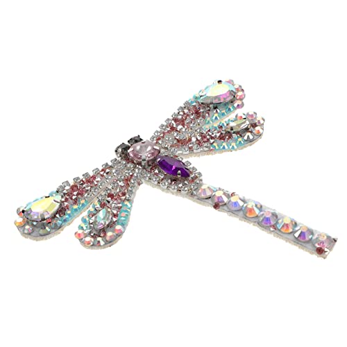 BESPORTBLE Schuhblume aus Strass stutzenhalter kopfschmuck Einzigartige Dekoration Aufnäher bügel Perlen Stoff Applikationen Tuch Schuhe Patches Kleidungsstück Patches Heißschmelzkleber Rosa von BESPORTBLE