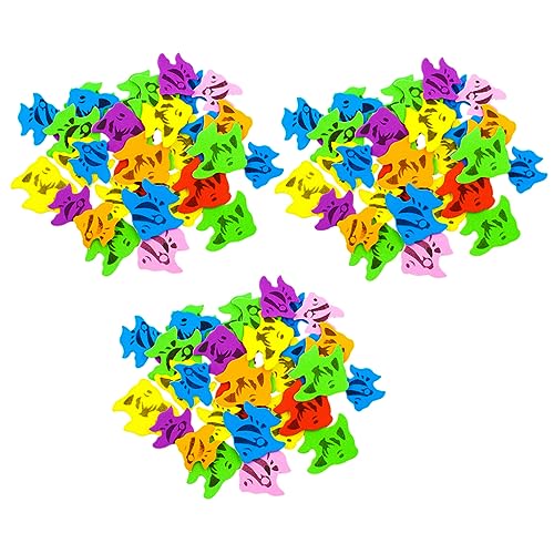 BESPORTBLE Selbstklebende Eva Fischform Sticker für Pack Bunte Aufkleber für DIY Projekte Bastelmaterial Farberkennung und Formen für Schule und Freizeit BESPORTBLE Selbstklebende Eva Fischform Sticker für Pack Bunte Aufkleber für DIY Projekte Bastelmaterial Farberkennung und Formen für Schule und Freizeit von BESPORTBLE