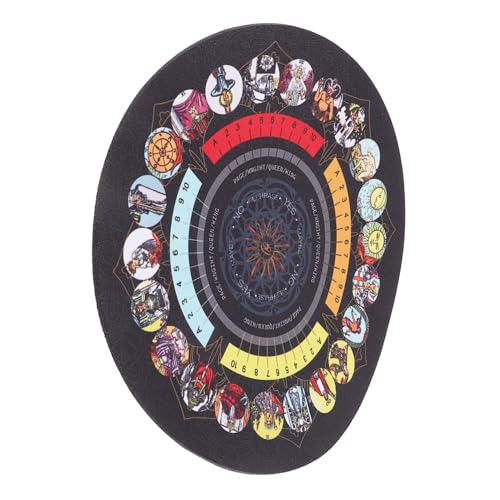 BESPORTBLE Tarot Tischtuch Für Wahrsagerei Gummimatte Für Tarotkarten Und Divination Klassische Altarmatte Für Spirituelle Rituale Und Astrologie Elegantes Design Für Tischdekoration von BESPORTBLE