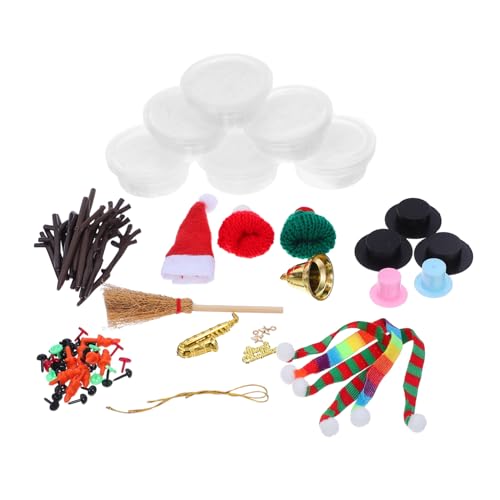 BESPORTBLE Teiliges DIY Schneemann Bastelset für Kreatives Modelliermasse Kit Wiederverwendbare Weihnachtsdekorationen Bunte Winterparty Freizeitbeschäftigung und Langlebige Festtags von BESPORTBLE