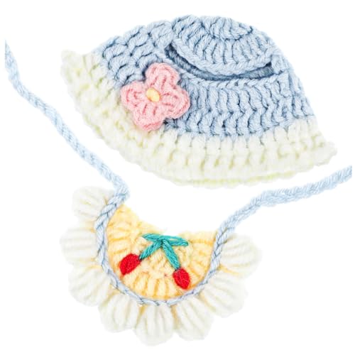 BESPORTBLE Tip Fanged Puppenkleidung Puppen Babylätzchen Neugeborenen Puppenkleidung Mini Kleidung Spielzeugkleidung Puppenzubehör Strickmütze Für Babypuppe Kostüm Für Puppen Puppenmütze von BESPORTBLE