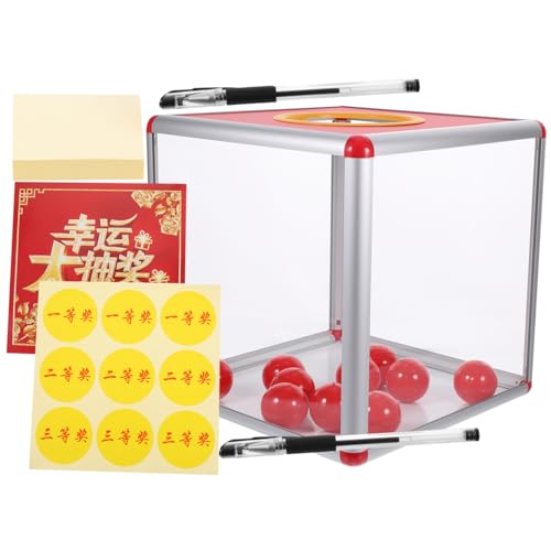 BESPORTBLE Verlosungsbox 25cm Mit Lottokugeln – Gewinnspielbox Für Unternehmen - Jahrestagungen - Partys Und Spiele – Elegante Wahlurne Und Einwurfbox Für Tickets Und Spenden BESPORTBLE Verlosungsbox 25cm Mit Lottokugeln – Gewinnspielbox Für Unternehmen - Jahrestagungen - Partys Und Spiele – Elegante Wahlurne Und Einwurfbox Für Tickets Und Spenden von BESPORTBLE