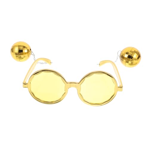 BESPORTBLE Vintage Disco Ball Sonnenbrille für Erwachsene Retro Partybrille Kunststoff mit Discokugel Anhänger Lustige Sonnenbrille für Festivals und Feiern BESPORTBLE Vintage Disco Ball Sonnenbrille für Erwachsene Retro Partybrille Kunststoff mit Discokugel Anhänger Lustige Sonnenbrille für Festivals und Feiern von BESPORTBLE