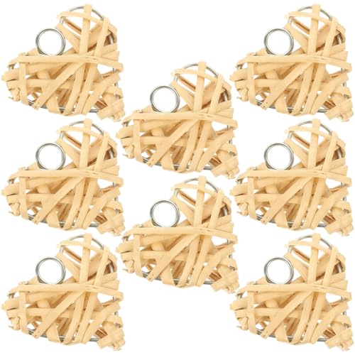 BESPORTBLE Weiden Herz Deko Rattan Bälle Herz Gewebt Anhänger 8pcs 5cm Hängende Wanddeko Fensterschmuck Bar Wohnzimmer Hochzeit Party Dekoration BESPORTBLE Weiden Herz Deko Rattan Bälle Herz Gewebt Anhänger 8pcs 5cm Hängende Wanddeko Fensterschmuck Bar Wohnzimmer Hochzeit Party Dekoration von BESPORTBLE