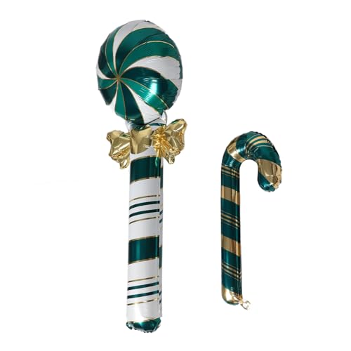 BESPORTBLE Weihnachtliche Aluminiumfolie Ballons Candy Cane Design Große Grüne Zuckerstangen Luftballons für Partydeko Fotorequisit Wiederverwendbar Festliche Weihnachtsdekoration BESPORTBLE Weihnachtliche Aluminiumfolie Ballons Candy Cane Design Große Grüne Zuckerstangen Luftballons für Partydeko Fotorequisit Wiederverwendbar Festliche Weihnachtsdekoration von BESPORTBLE