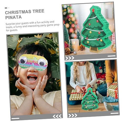 BESPORTBLE Weihnachtliche Pinata Deko mit Traditionellem Weihnachtsbaum Teilig Klopfstock und Augenmaske zum Befüllen mit Süßigkeiten und Kleinen Geschenken für Partyspaß und Familienfeiern BESPORTBLE Weihnachtliche Pinata Deko mit Traditionellem Weihnachtsbaum Teilig Klopfstock und Augenmaske zum Befüllen mit Süßigkeiten und Kleinen Geschenken für Partyspaß und Familienfeiern von BESPORTBLE