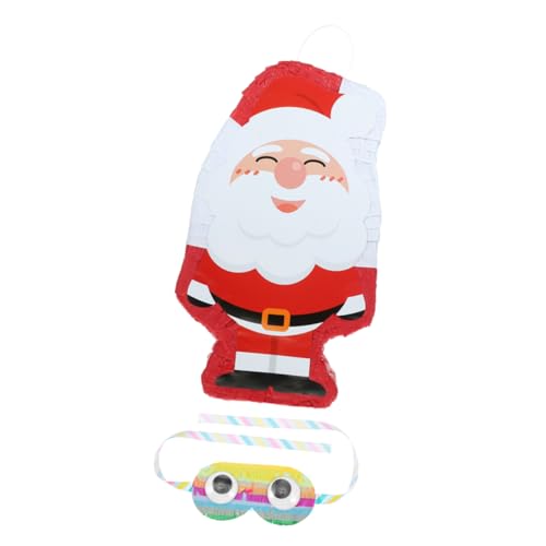 BESPORTBLE Weihnachtliche Santa Claus Pinata Teiliges mit Augenmaske Dekoratives Partyspiel für Erwachsene Weihnachtsdekoration und Fotorequisite für Festliche Feiern von BESPORTBLE