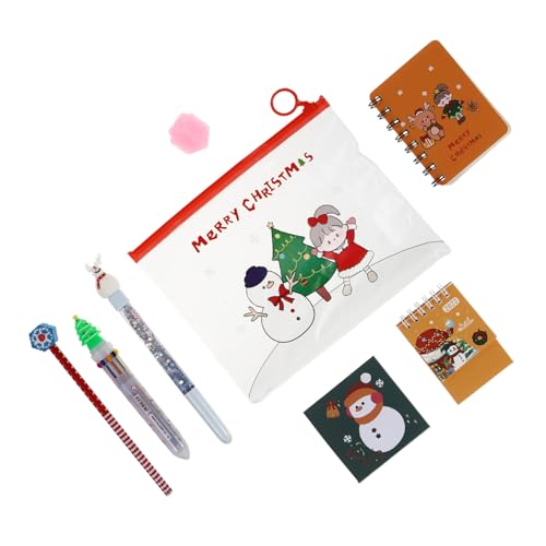 BESPORTBLE Weihnachtliches Teiliges Schreibset für Schüler Buntes Schülergeschenk Komplettes Schulbedarf Sichere Materialien für Weihnachtsfeiern und Kinderparty BESPORTBLE Weihnachtliches Teiliges Schreibset für Schüler Buntes Schülergeschenk Komplettes Schulbedarf Sichere Materialien für Weihnachtsfeiern und Kinderparty von BESPORTBLE