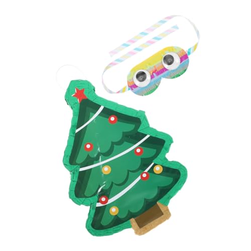 BESPORTBLE Weihnachtsbaum Pinata mit Augenbinde Partyhängedeko Spaßspiel für Karneval Familienfeier Candy Füllung und Überraschungsspiel BESPORTBLE Weihnachtsbaum Pinata mit Augenbinde Partyhängedeko Spaßspiel für Karneval Familienfeier Candy Füllung und Überraschungsspiel von BESPORTBLE