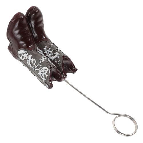 BESPORTBLE Western Cowboy Boot Foto Halter Kreativer Stiftclip für Desktop Multifunktionaler Memo Halter für Fotos Platzkarten und Notizen für Cowgirl Fans Weinrot von BESPORTBLE