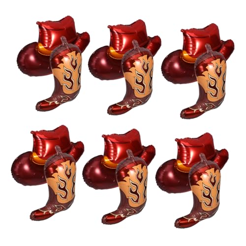 BESPORTBLE Western Party Luftballons Teiliges Aluminiumfolie Cowboy Stiefel und Hut Ballons Langlebig Faderesistent Western Cowgirl Party Dekorationen für Geburtstag und Themenfeier BESPORTBLE Western Party Luftballons Teiliges Aluminiumfolie Cowboy Stiefel und Hut Ballons Langlebig Faderesistent Western Cowgirl Party Dekorationen für Geburtstag und Themenfeier von BESPORTBLE