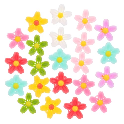 BESPORTBLE Winzige Harz-Blumen-Charms 50 Stück Gänseblümchen-knöpfe Mit Flacher Rückseite Für Nagelkunst-Ohrringe von BESPORTBLE