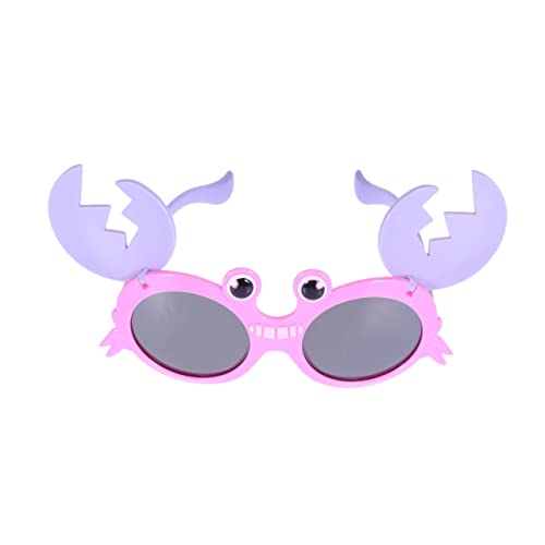 BESPORTBLE Lustige Krabben-sonnenbrille Für Junge Mädchen Einzigartige Cosplay Partybrille Mit Pinkem Rahmen Und Beinen Foto-requisiten Für Geburtstagsfeiern Und Partys von BESPORTBLE
