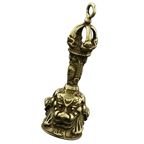 Retro Glocken Tibetischer Buddhismus Vajra Phurba Stößel Anhänger Amulett Messing Phurba Schlüsselring Feng Shui Glücksbringer Chinesische Charms Für DIY Handwerk von BESPORTBLE