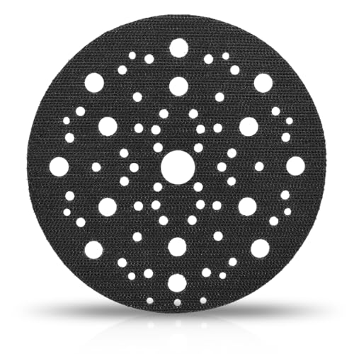 Schutzauflage Ø 150mm 70-Loch, 1 Stück Schleiftellerschoner mit Klettverschluss, Kompatibel mit MIRKA 8295612111, Schutzpolster für Exzenterschleifer, Polierteller Schutzmatte für Schleifteller von BESPOTCL