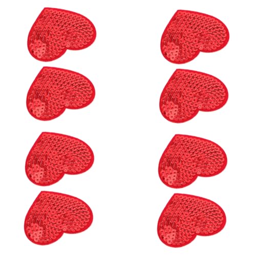 10 Stück glitzernde Herz-Patches für Kleidung, Taschen, Hüte, Bastelarbeiten 10 Stück glitzernde Herz-Patches für Kleidung, Taschen, Hüte, Bastelarbeiten von BESSTUUP