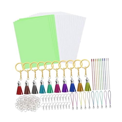 20 x Hitzeschrumpfbettlaken DIY Bastelset mit Schmuckherstellung und Scrapbooking-Zubehör 20 x Hitzeschrumpfbettlaken DIY Bastelset mit Schmuckherstellung und Scrapbooking-Zubehör von BESSTUUP