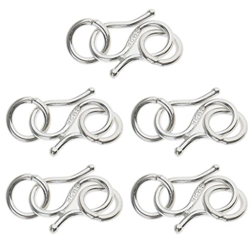 5 Stück Offene Ringe aus 925 Sterling Silber mit S-förmigem Verschluss für Schmuckherstellung - Zart und vielseitig einsetzbar 5 Stück Offene Ringe aus 925 Sterling Silber mit S-förmigem Verschluss für Schmuckherstellung - Zart und vielseitig einsetzbar von BESSTUUP