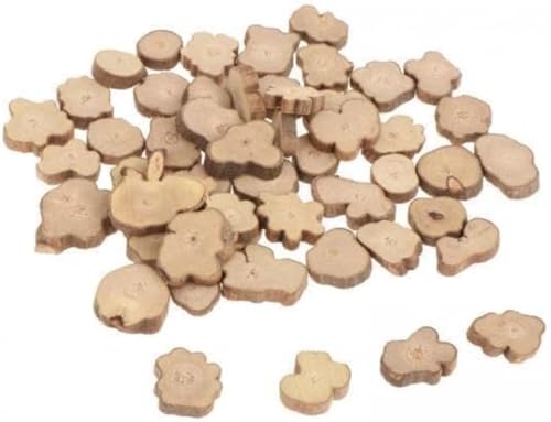 50 Stück Naturholzscheiben für Untersetzer und Basteln, Rohholzscheiben für DIY-Projekte 50 Stück Naturholzscheiben für Untersetzer und Basteln, Rohholzscheiben für DIY-Projekte von BESSTUUP