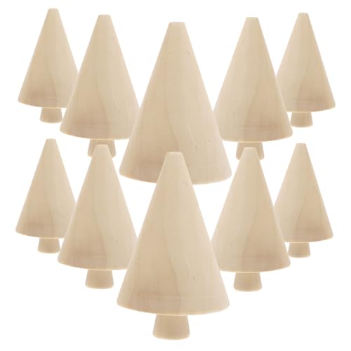 Mini-Baumschmuck aus Holz, unlackiert, für Bastelprojekte im Innen- und Außenbereich, beige Holzbäume, perfekt für DIY-Landschaften und Urlaubsdekoration, 10 Stück Mini-Baumschmuck aus Holz, unlackiert, für Bastelprojekte im Innen- und Außenbereich, beige Holzbäume, perfekt für DIY-Landschaften und Urlaubsdekoration, 10 Stück von BESSTUUP