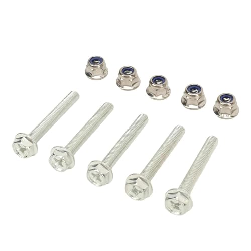 Schlangenscherenschrauben und Kontermuttern, Set, 14M7397, Hochleistungs-Metallzubehör, Ersatzteile, Ersatz für Reparatur, 5 Stück Schlangenscherenschrauben und Kontermuttern, Set, 14M7397, Hochleistungs-Metallzubehör, Ersatzteile, Ersatz für Reparatur, 5 Stück von BESSTUUP