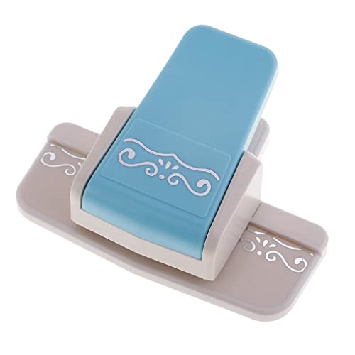 Scroll Design Stanzer mit großem Rand, 4 Muster, Bastelwerkzeug, Legierung, Blau Scroll Design Stanzer mit großem Rand, 4 Muster, Bastelwerkzeug, Legierung, Blau von BESSTUUP