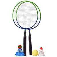 BEST®SPORTING Badminton-Set Mini blau/grün von BEST®SPORTING