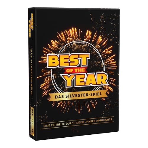 BEST OF THE YEAR DAS SILVESTER-SPIEL - Jahres-Highlights Wieder erleben - Geschenkidee, Partyspiele, Wichtelgeschenk, Spiele für Erwachsene & Kinder, 1-10 Spieler ab 6 Jahre von BEST OF THE YEAR DAS SILVESTER-SPIEL