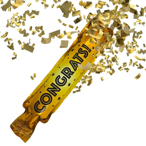 BEST PARTY EVER! Congrats Squeeze Popper 2 Pack (10 Konfetti-Popper) von BEST PARTY EVER!