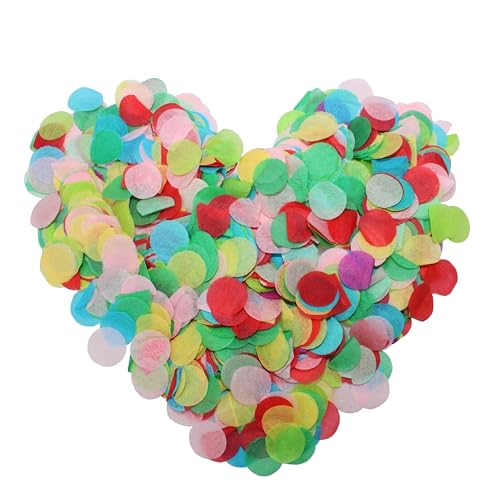 BESTCYC 100 g, 15 mm, rund, mehrfarbig, Seidenpapier-Konfetti, Tischstreu-Konfetti für Party, Geburtstag, Hochzeit, Dekoration oder mit Luftballons gefüllt BESTCYC 100 g, 15 mm, rund, mehrfarbig, Seidenpapier-Konfetti, Tischstreu-Konfetti für Party, Geburtstag, Hochzeit, Dekoration oder mit Luftballons gefüllt von BESTCYC