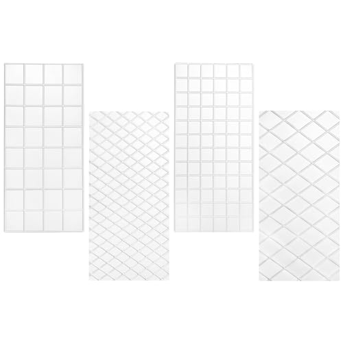 BESTOMZ 4 Stück Fondant Imprint Matte Set - Backform transparent Körnung Fondant DIY Form Kuchen Pudding Jelly Mold BESTOMZ 4 Stück Fondant Imprint Matte Set - Backform transparent Körnung Fondant DIY Form Kuchen Pudding Jelly Mold von BESTOMZ