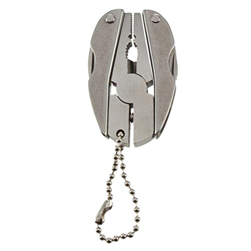Bestomz Mini-Zange für Schlüssel, mit Hammerschlag, aus Edelstahl, für Saw Blade Knife Tools für Taschen-Tasche, faltbar, für den Außenbereich von BESTOMZ