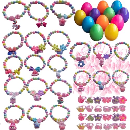 96 Easter Egg Toys Bracelets Rings Hairbands, Easter Basket Stuffers, Party Favors and Gift for Girls 96 Easter Egg Toys Bracelets Rings Hairbands, Easter Basket Stuffers, Party Favors and Gift for Girls von BESTOO