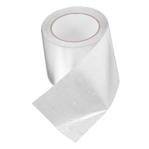 BESTOYARD 1 Rolle Hitzebeständiges Aluminiumfolienklebeband Wasserdichtes Reißfestes Isolierendes Klebeband mit Hoher Temperaturbeständigkeit für Elektrische Reparaturen Starke Haftung von BESTOYARD