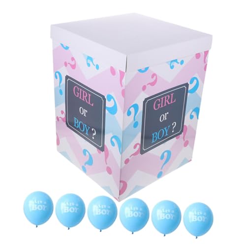 BESTOYARD 1 Set „gender Reveal“-ballonbox Mit Blauen Und Rosa Konfetti-luftballons, Babyparty-partydekorationen, Junge Oder Mädchen, Geschlechtsankündigungsset Mit Ballonboxen BESTOYARD 1 Set „gender Reveal“-ballonbox Mit Blauen Und Rosa Konfetti-luftballons, Babyparty-partydekorationen, Junge Oder Mädchen, Geschlechtsankündigungsset Mit Ballonboxen von BESTOYARD