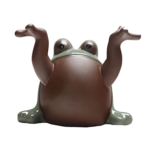 BESTOYARD 1 Stück Dekorative Tee Haustier Froschförmige Schmucksacktopf Ornament Für Teetisch von BESTOYARD