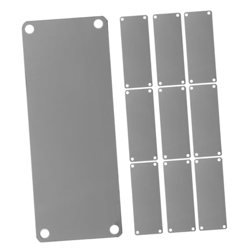 BESTOYARD 10 Stück Blanko Tags mit Löchern für Gravur Diy Beschriftung für Namensschilder Etikettierung Bastelprojekte BESTOYARD 10 Stück Blanko Tags mit Löchern für Gravur Diy Beschriftung für Namensschilder Etikettierung Bastelprojekte von BESTOYARD