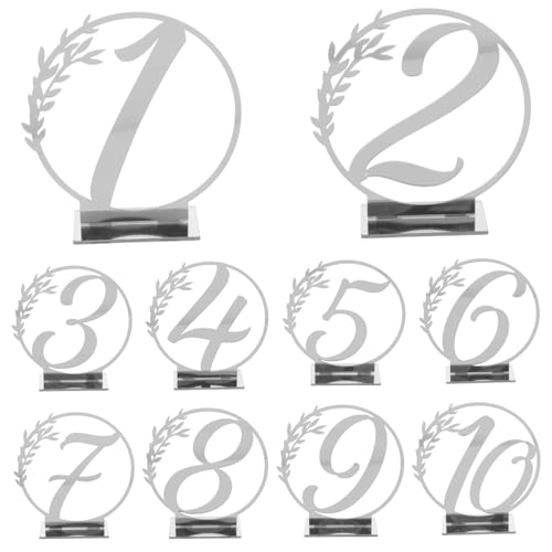 BESTOYARD 10 Stück Namensschild aus Acryl Reserviertes Zeichen für Hochzeit Zeichen Inhaber der Tabellennummer Weg hochzeitstischdeko Hochzeitsschilder Tischversorgung Café-Bar-Schild Silver BESTOYARD 10 Stück Namensschild aus Acryl Reserviertes Zeichen für Hochzeit Zeichen Inhaber der Tabellennummer Weg hochzeitstischdeko Hochzeitsschilder Tischversorgung Café-Bar-Schild Silver von BESTOYARD