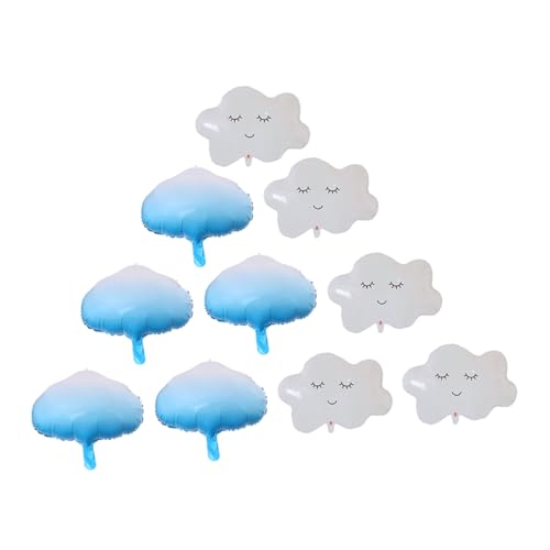 BESTOYARD 10 Stück Wolken-Ballon-Set Luftballons für Geburtstagsfeier Wolkenförmiger Ballon Party wand polsterung wedding decoration Feiern Luftballons Foto -Requisiten Aluminiumfolie Blue BESTOYARD 10 Stück Wolken-Ballon-Set Luftballons für Geburtstagsfeier Wolkenförmiger Ballon Party wand polsterung wedding decoration Feiern Luftballons Foto -Requisiten Aluminiumfolie Blue von BESTOYARD