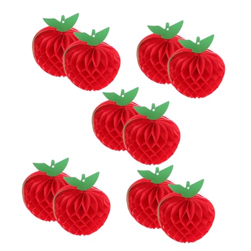BESTOYARD 10Stücke Apfelwaben Dekoration für Partys und Zuhause Rotes Papier Hängedekor für Thanksgiving Babypartys und Gartenfeste Vielseitige Apfel Dekorationen für Besondere Anlässe BESTOYARD 10Stücke Apfelwaben Dekoration für Partys und Zuhause Rotes Papier Hängedekor für Thanksgiving Babypartys und Gartenfeste Vielseitige Apfel Dekorationen für Besondere Anlässe von BESTOYARD