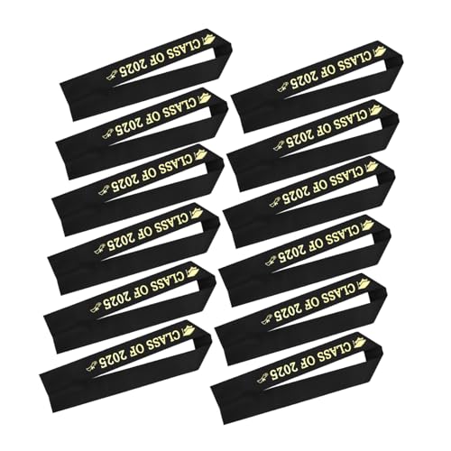 BESTOYARD Feier-schärpe Für Absolventen Des Jahrgangs 2025 Satin-abschlussgürtel Mit Goldfolien-buchstaben Party-dekoration Für Studenten BESTOYARD Feier-schärpe Für Absolventen Des Jahrgangs 2025 Satin-abschlussgürtel Mit Goldfolien-buchstaben Party-dekoration Für Studenten von BESTOYARD