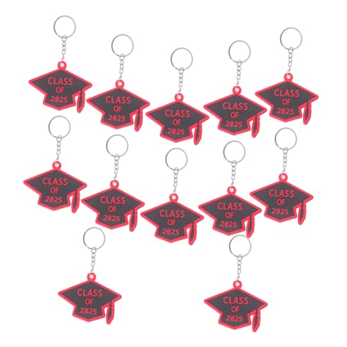 BESTOYARD 12pcs Inspirational 2025 Abschlussschlüsselkettenschlüsselung Für Absolventen Großartig Als Back to School Present Oder Abschluss Für Schüler Schwarzrot BESTOYARD 12pcs Inspirational 2025 Abschlussschlüsselkettenschlüsselung Für Absolventen Großartig Als Back to School Present Oder Abschluss Für Schüler Schwarzrot von BESTOYARD