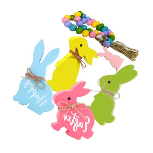 BESTOYARD 1satz Holz-osterhasen Mit Perlen Dekorative Tischornamente Für Ostern Handgefertigte Holzfiguren Zur Verschönerung Ihres Wohnraums BESTOYARD 1satz Holz-osterhasen Mit Perlen Dekorative Tischornamente Für Ostern Handgefertigte Holzfiguren Zur Verschönerung Ihres Wohnraums von BESTOYARD
